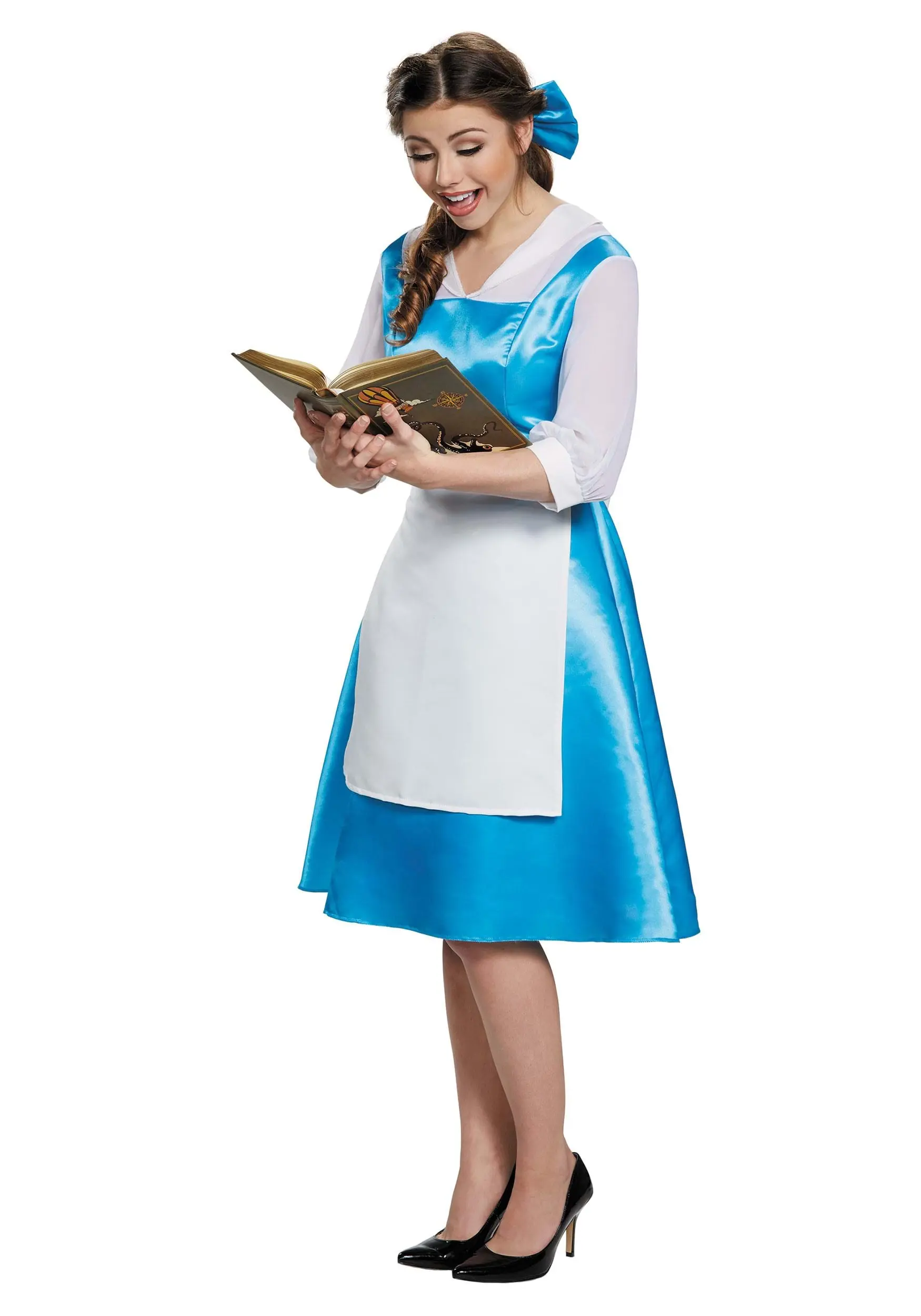 Disguise Adult Belle Blue Dress Costume - Image 4