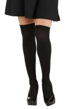 NINGBO PARTYCRAZE COSTUME CO.,LTD. Black Nylon Over The Knee Stockings For Women