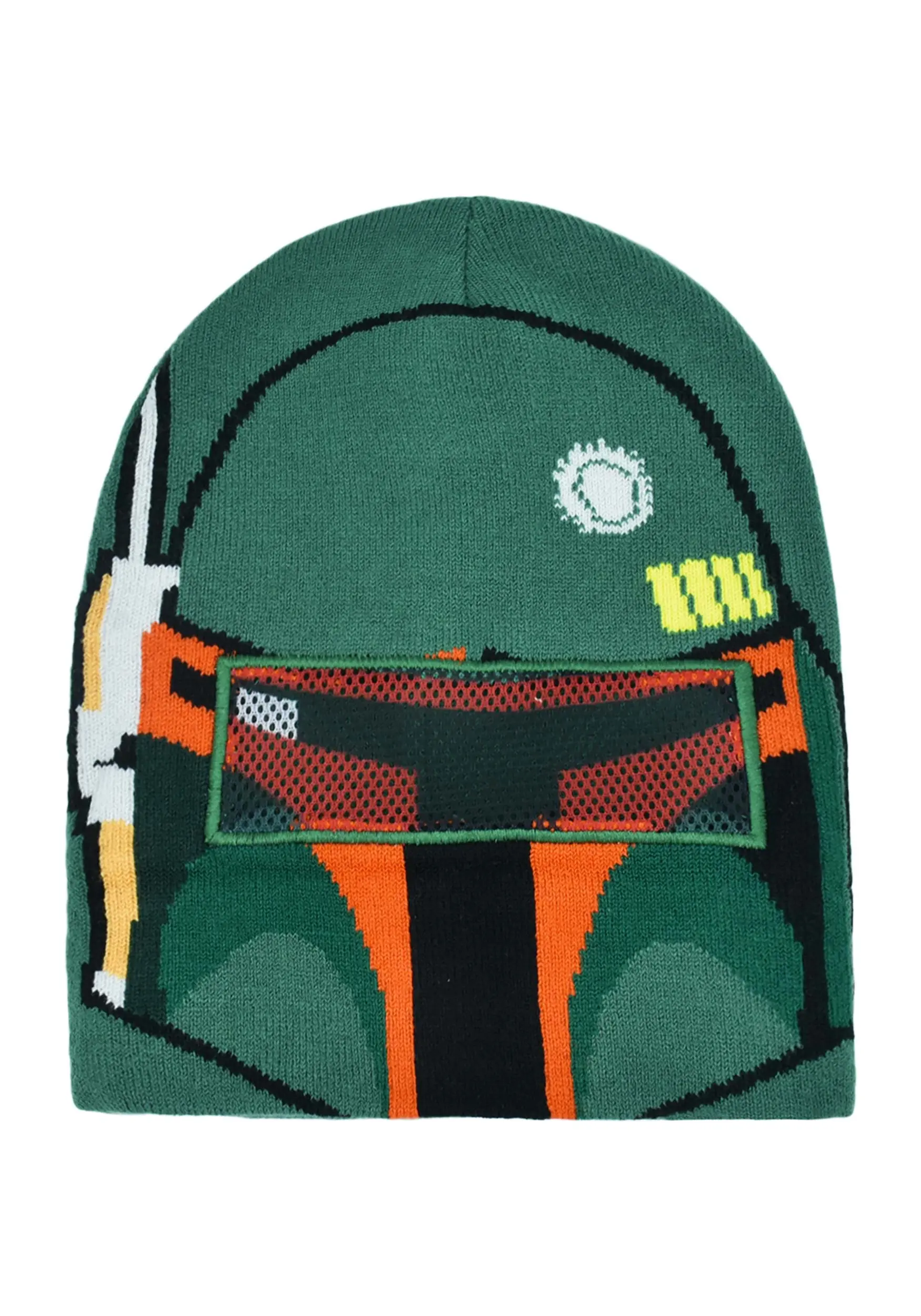 Concept One Accessories Star Wars Boba Fett Big Face Roll Down Intarsia Beanie - Image 4