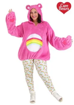 Fun Costumes Care Bears Women's Plus Size Deluxe Cheer Bear Hoodie Costume