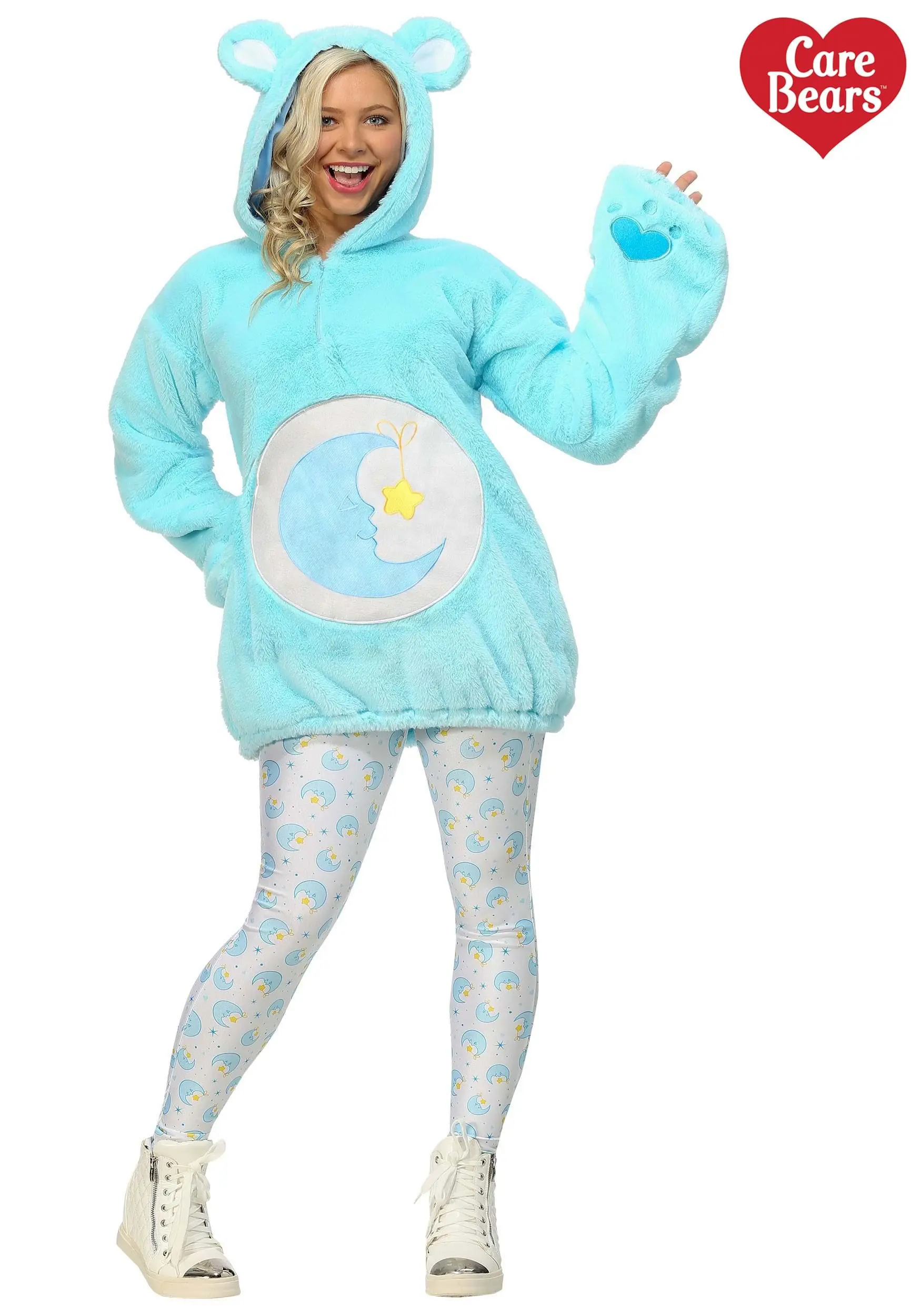 Fun Costumes Plus Size Care Bears Women's Deluxe Bedtime Bear Costume