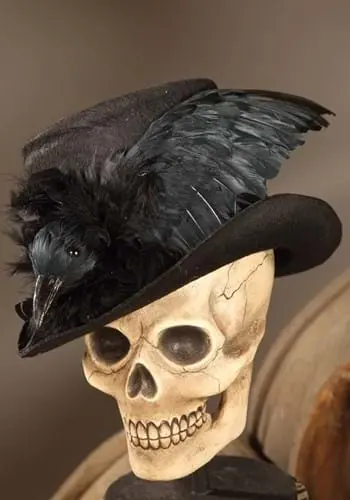 Bethany Lowe Designs Haunted Raven Top Hat For Adults