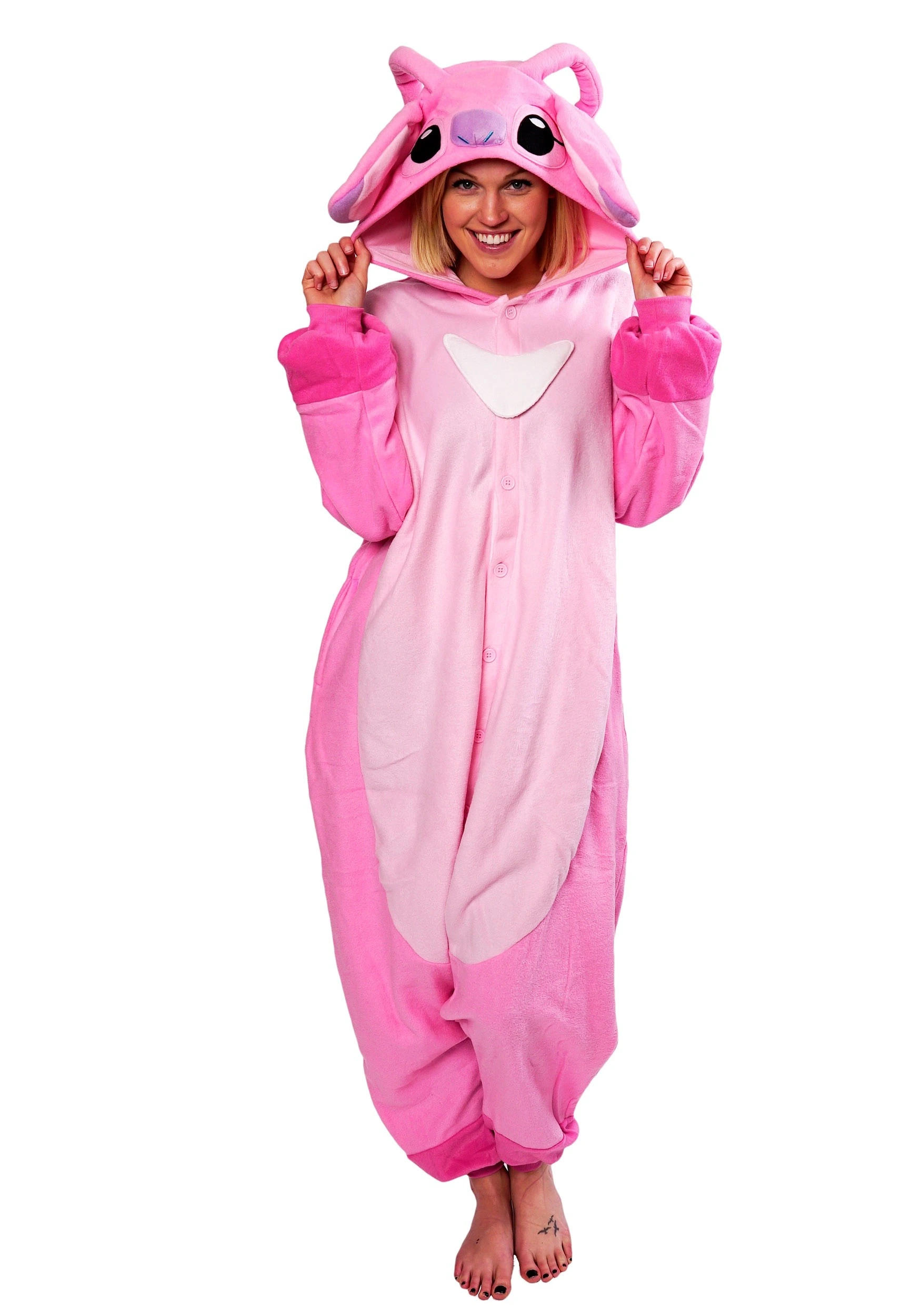 Sazac Adult Lilo And Stitch Angel Kigurumi Costume