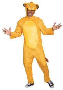 Disguise Limited Lion King Animated Adult Simba Jumpsuit Costume