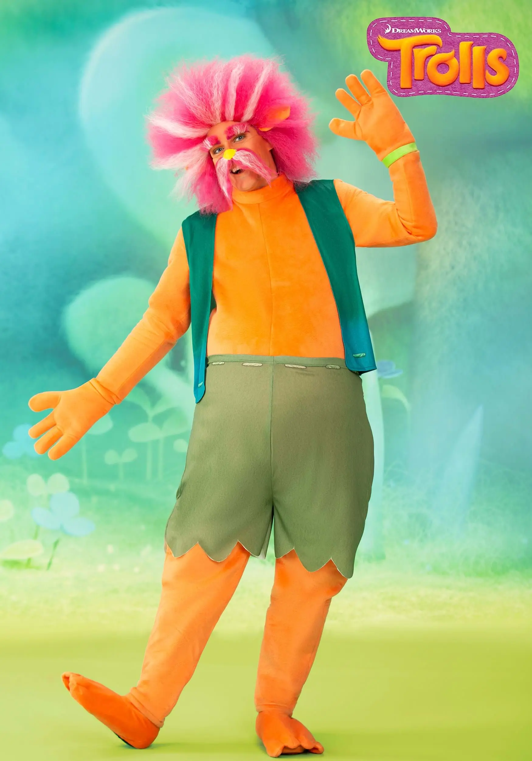 Fun Costumes Men's King Peppy Trolls Costume