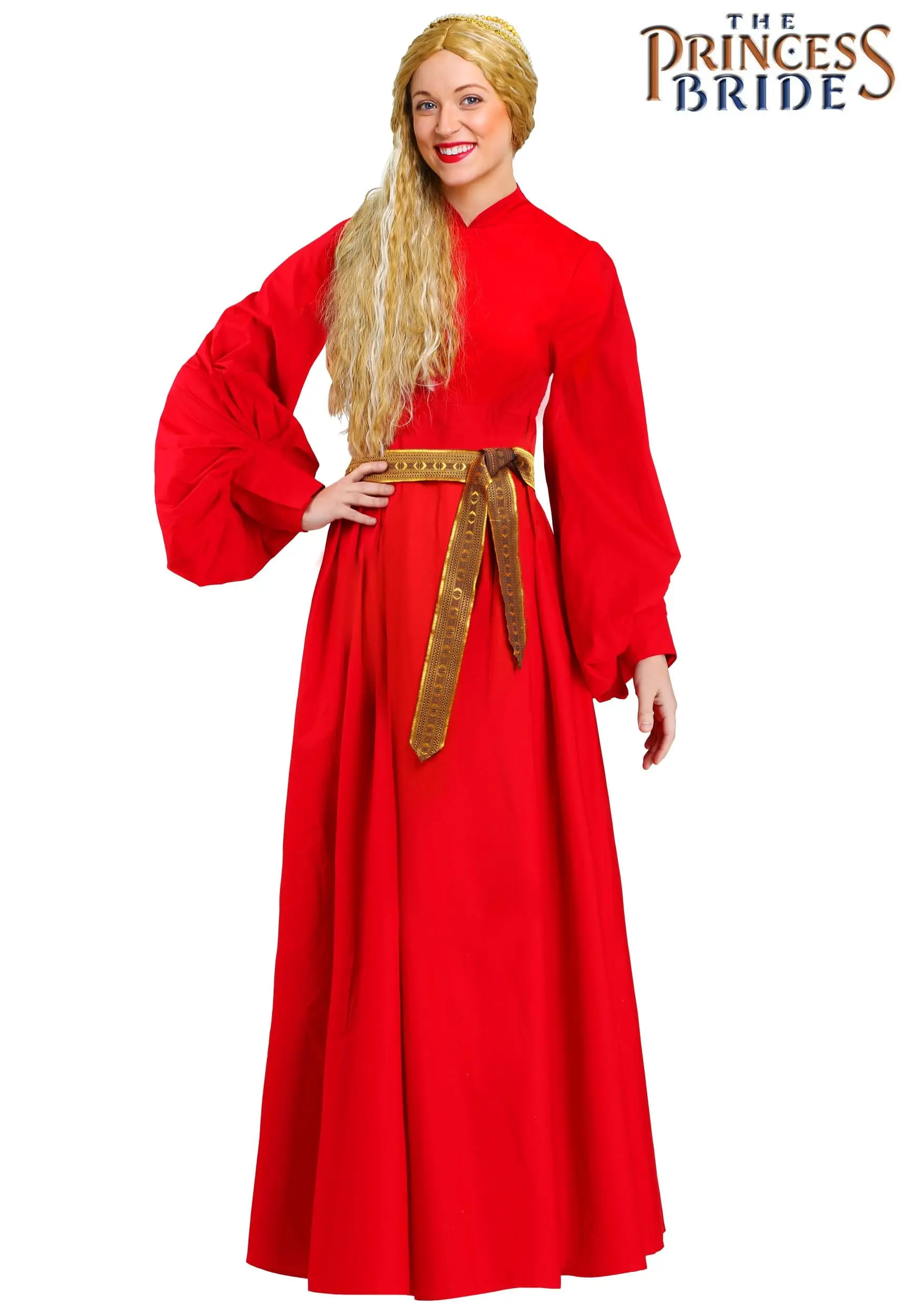 Meisheng Women's Princess Bride Red Buttercup Dress Costume
