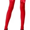 LEG AVENUE Red Stockings With Red Bows