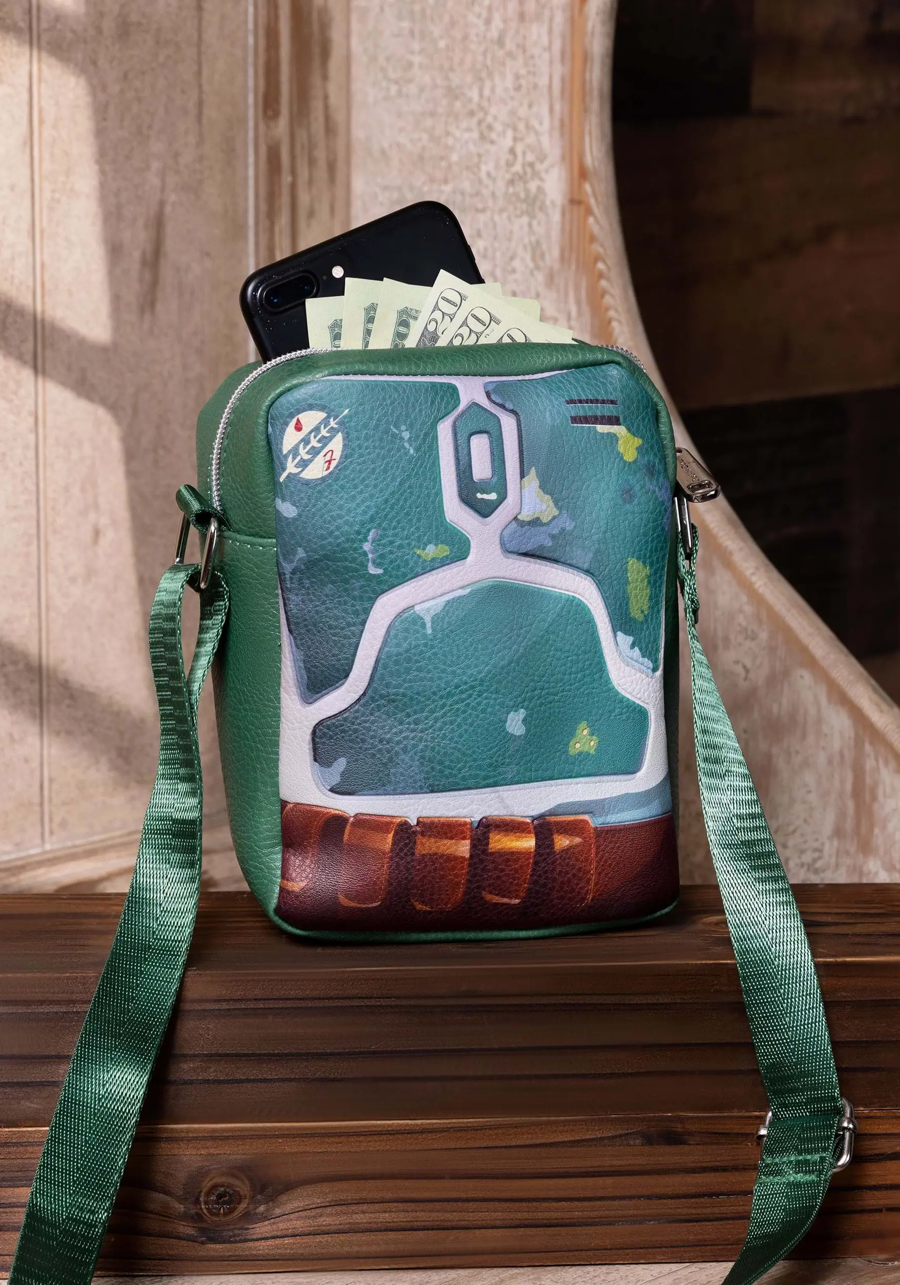 Buckle-Down Star Wars Crossbody Boba Fett Armor Bag - Image 2
