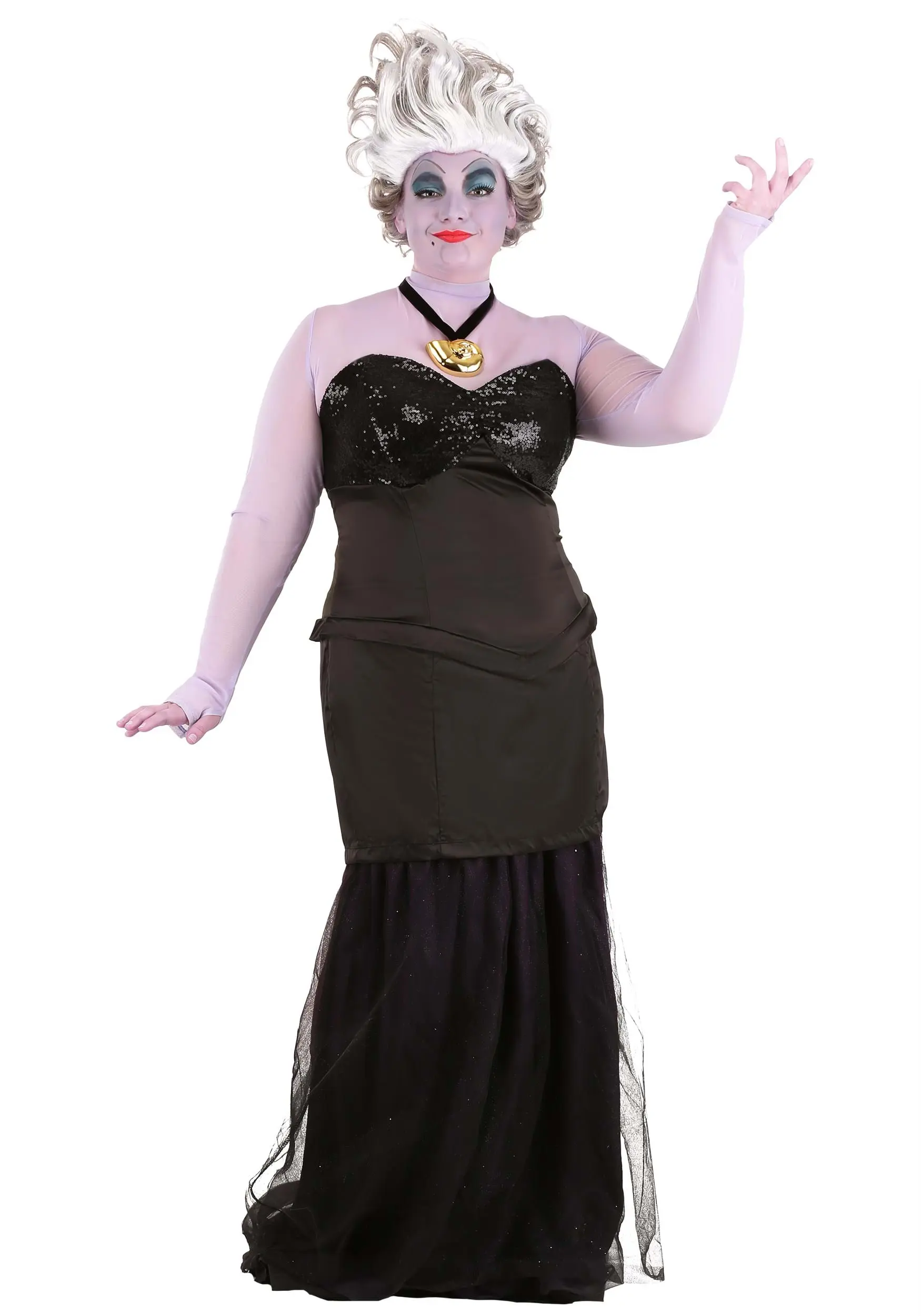 Disguise Limited Plus Size Women's Little Mermaid Prestige Ursula Costume - Image 4